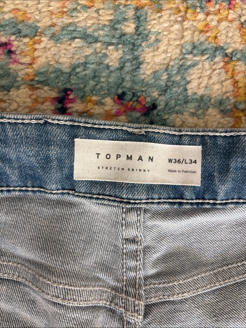 Topman Stretch Skinny light Blue 36X34.